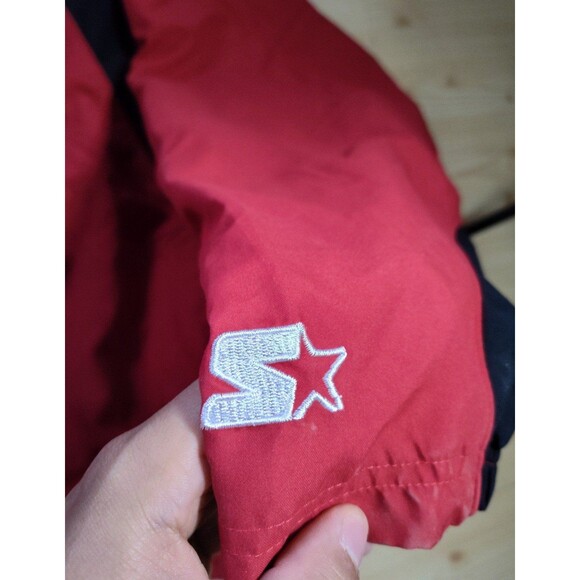 Georgia Bulldogs Sweatshirt 2XL Red Varsity V Neck Pullover Starter - Picture 6 of 10